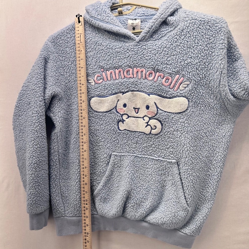 Cinnamoroll Sanrio Teddy‎ Hoodie Sweatshirt Blue Large - Picture 10 of 11